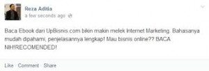testi reza bisnis online